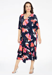 Dress ruffled LILY - blue - #1
