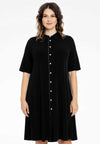 Blouse-Dress strass trim DOLCE - black - #2