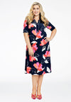 Dress A-line pearls LILY - blue - #1