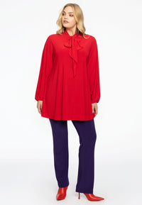 Tunic wide bottom bow DOLCE - red - #1