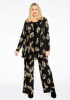 Trousers wide PALM - black - #1
