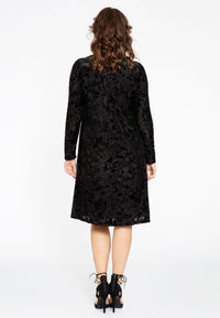 Dress A-line FLOCK - black - #3