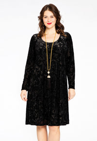Dress A-line FLOCK - black - #2