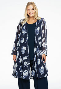 Cardi-blouse SEA SHELLS - blue - #2
