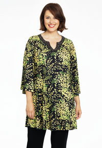 Tunic wide bottom strass MIMOSA - black - #2