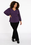 Blouse FOULARD - purple