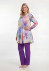 Tunique large en bas bloom with love - multi