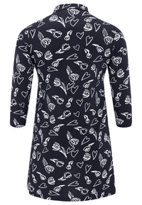 Blouse TULIP/HEART - blue - #5