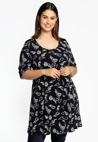 Tunic wide bottom TULIP - blue - #2