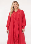 Robe midi uni dolce - rose