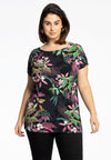 Shirt cap sleeves TROPIC DOTS - blue - #2