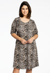 Dress A-line LEOPARD - brown - #2