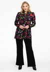 Tunic flare frilled collar LOU - black - #1