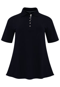 Polo shirt flare - blue - #4