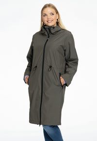 Imperméable avec cordon de serrageRaincoat waist string - green - #1