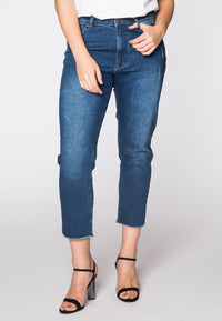 MY denim ripped bottom - dark indigo - #2