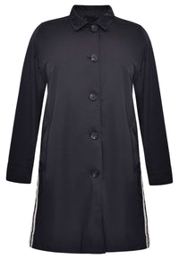 Raincoat with stripes - black - #4