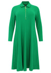 Robe longue avec fermeture éclair RIBLong dress zipper RIB - green - #4