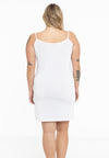 Slip dress spaghetti straps - white