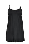 Slip dress spaghetti straps - black - #3