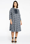 Dress laced frill PANTHERA - blue