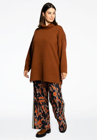 Pullover RIBBING - brown - #1