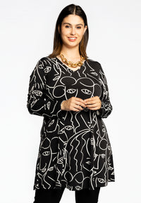 Tunic wide bottom MASK - black - #2