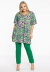 Tunic triangle neck TIFFANY - green - #1
