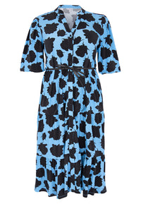 Dress puff sleeve ROSA NERA - light blue - #4