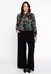 Blouse Waistband PALM LEO - black - #2