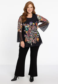 Tunic flare LINDA - black - #2
