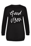 Sweater Good Vibes - black - #4