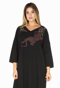 Dress wide jaguar - black - #1