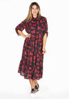 Dress-blouse long HORSES - black - #2
