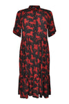 Dress-blouse long HORSES - black - #4