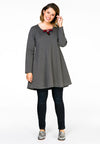 Tunic wide bot bow INTERLOCK - grey - #1