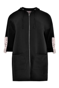Jacket sweat long zipper - black - #2