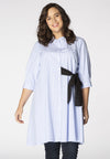 Blouse asymmetric bow STRIPE - blue - #2