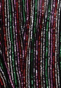 Kimono sequins RAINBOW - black - #5