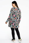 Tunic wide bottom HEARTS - black - #3