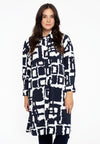 Tunique avec détails smockés ABSTRACTTunic smock sleeve ABSTRACT - blue - #2