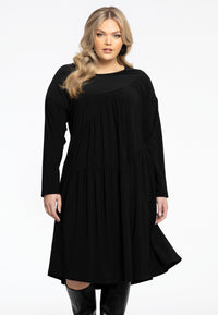 Dress Plisse Hem In Point DOLCE - black - #2