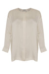 Blouse binding SILK - ecru - #4