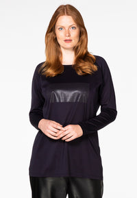 Tunic shiny rectangle - blue - #2