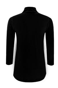 Tunic A-line v-neck DOLCE - black - #3