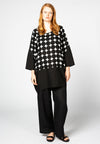 Tunic shaped bottom CIRCLE - black - #1