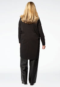 Chemisier COTTON en stretch avec bandeShirt COTTON stretch tape - black - #3