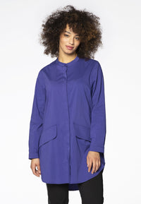 Chemisier COTTON en stretch avec pochesShirt COTTON stretch pockets - purple - #2