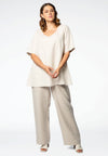 Tunic flare LINEN - ecru