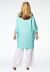 Blouse polo LINEN - blue - #3
